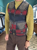 Gilet full zip velluto navajo reversibile inthebox