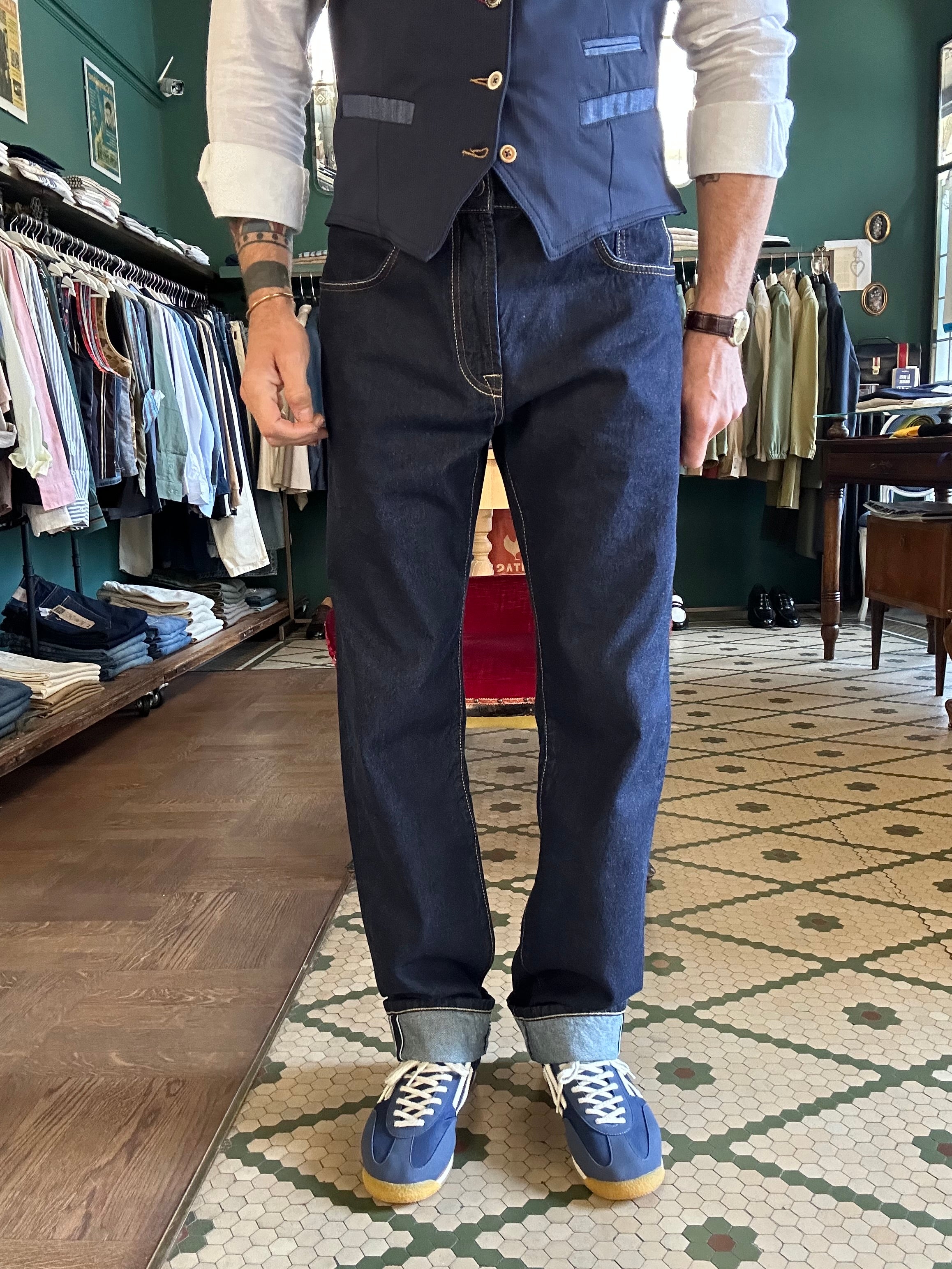 Jeans bighorn selvedge straight fit con cimosa