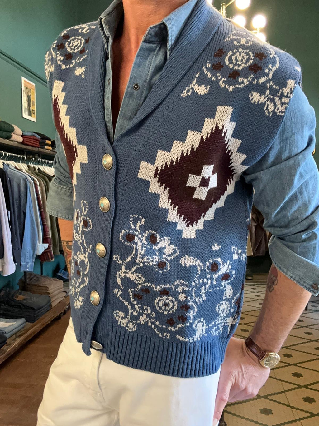 Gilet Telacruda “Montana” in misto lana