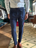 Pantalone pence chambray