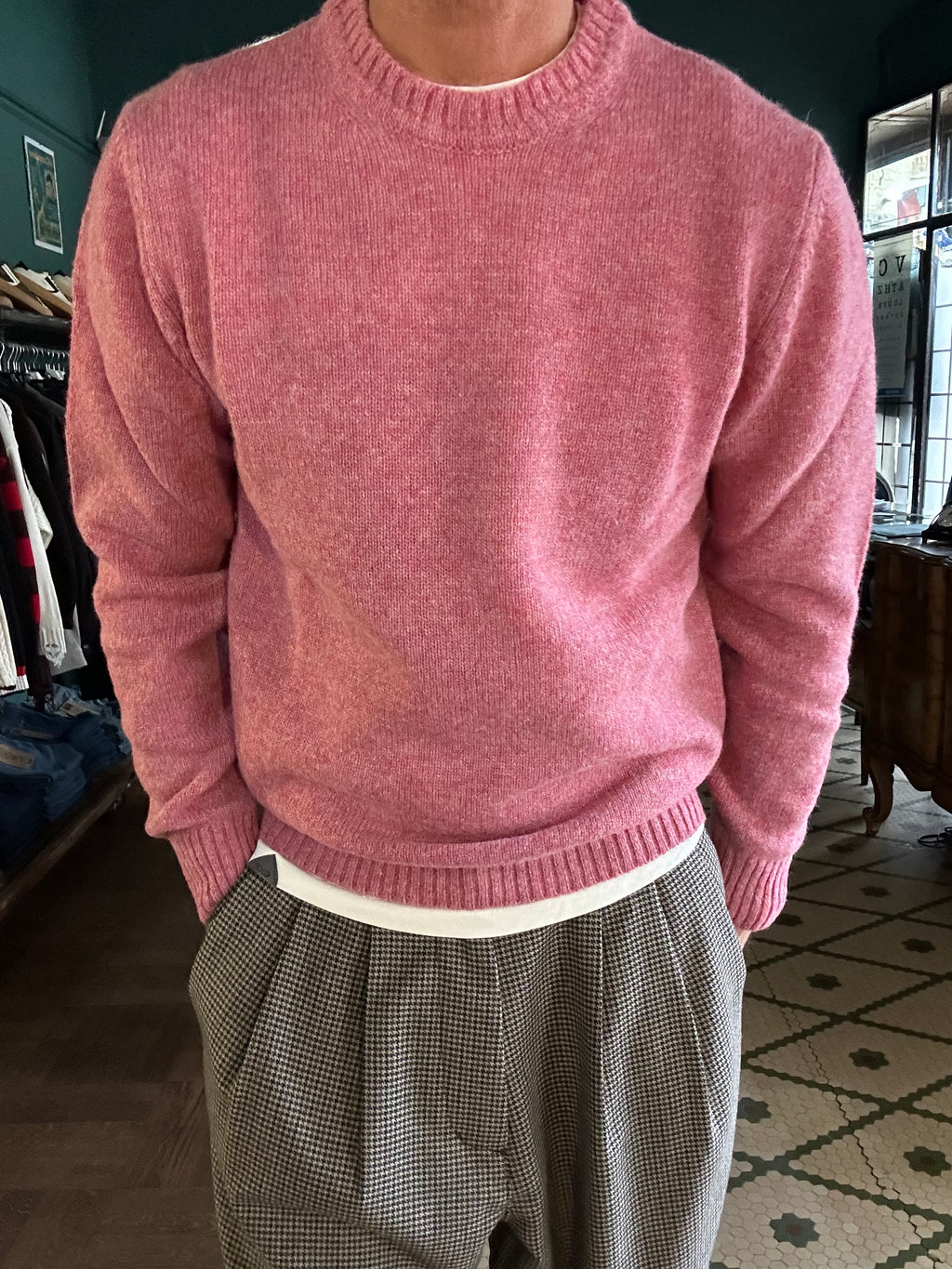 Maglione 100% lana shetland Made in Italy