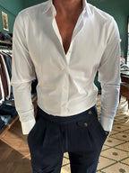 Camicia no stiro misto bambù