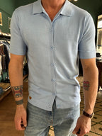 Knitted polo shirt