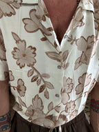 Camicia collo Hawaii fantasia floreale