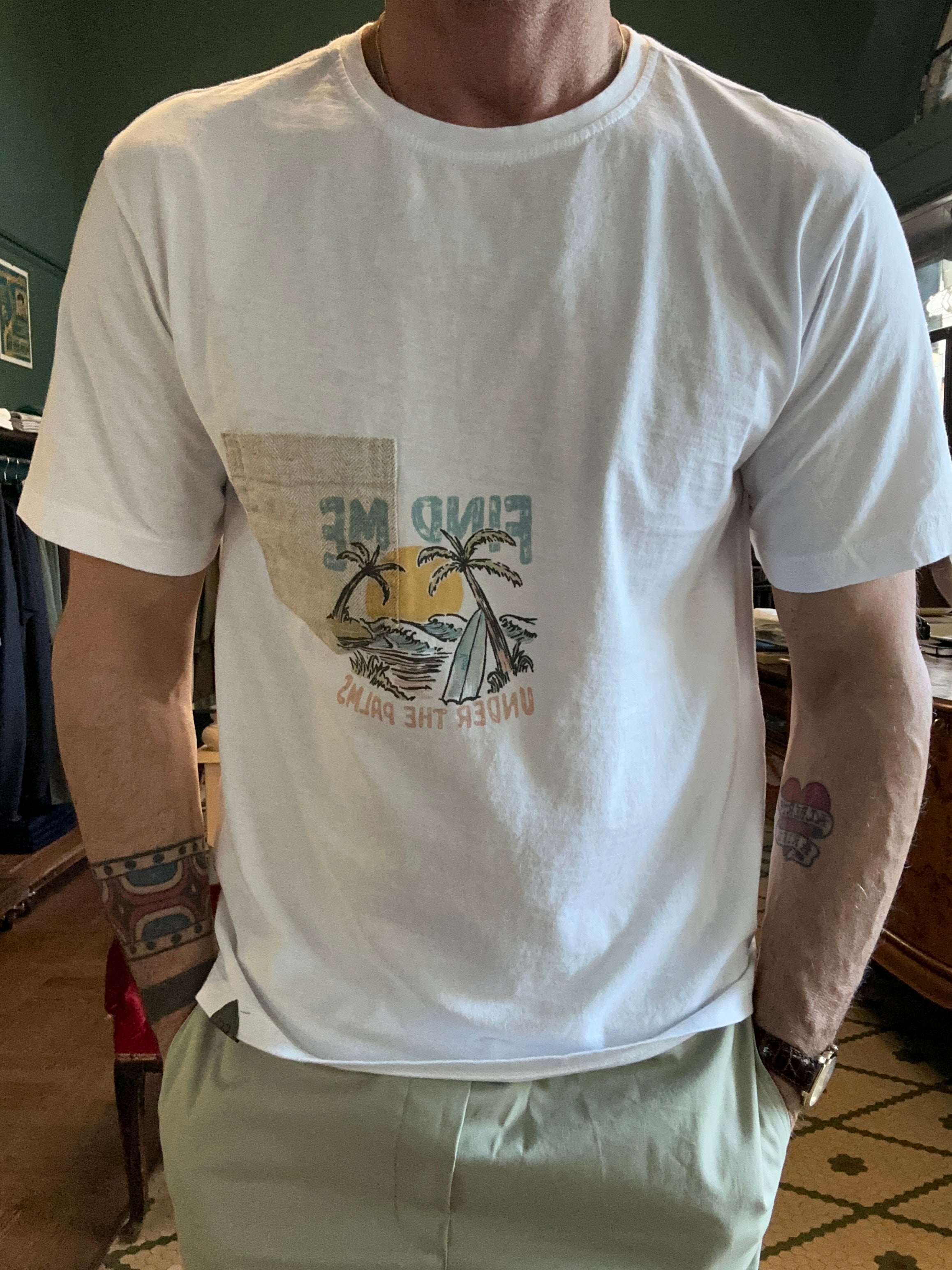 T-shirt koon “find me” con taschino