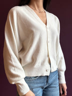 Cardigan con scollo a V