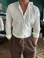 Camicia coreana in mussola di cotone