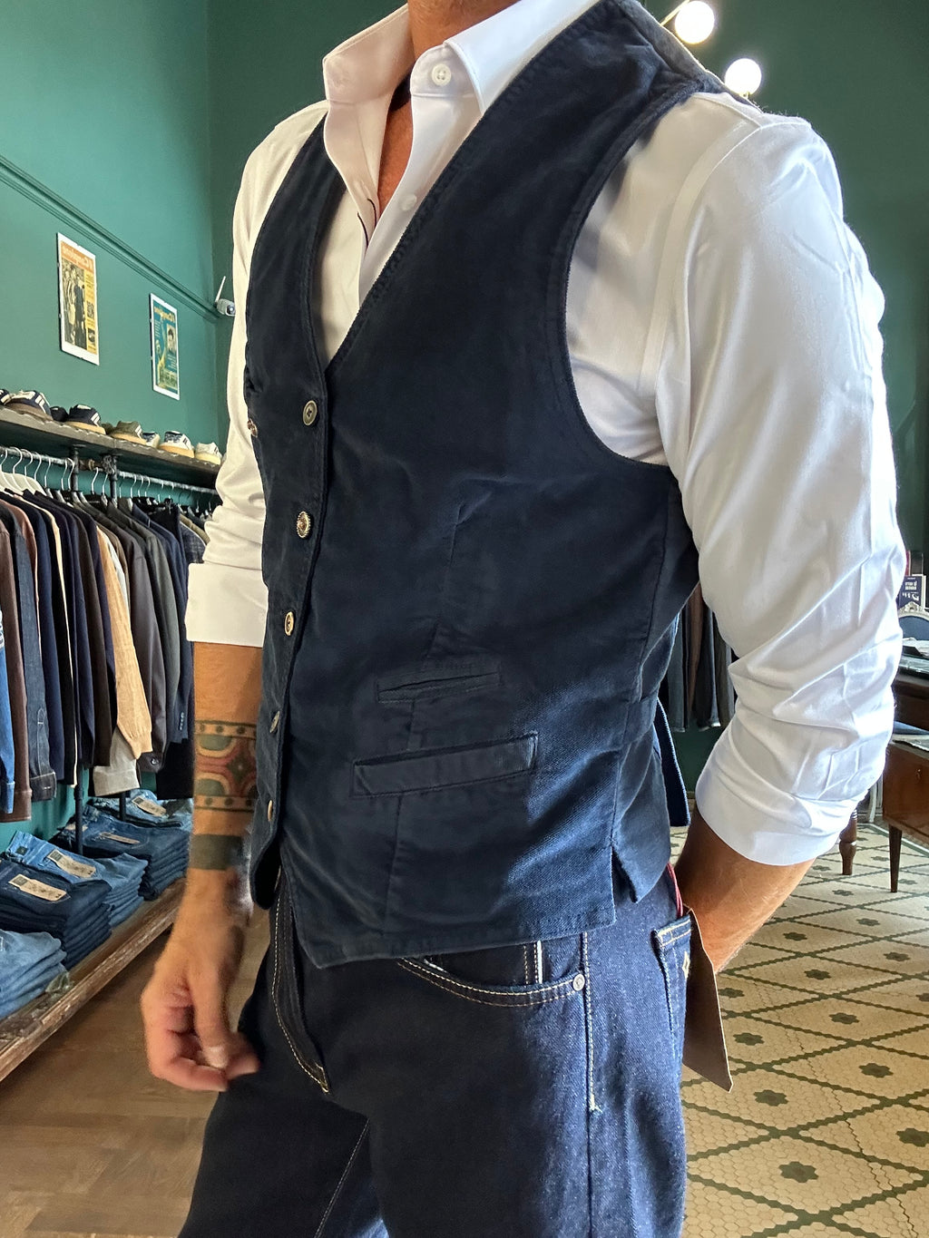 Gilet in fustagno Garry’s Earth