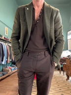 Giacca monopetto spigata