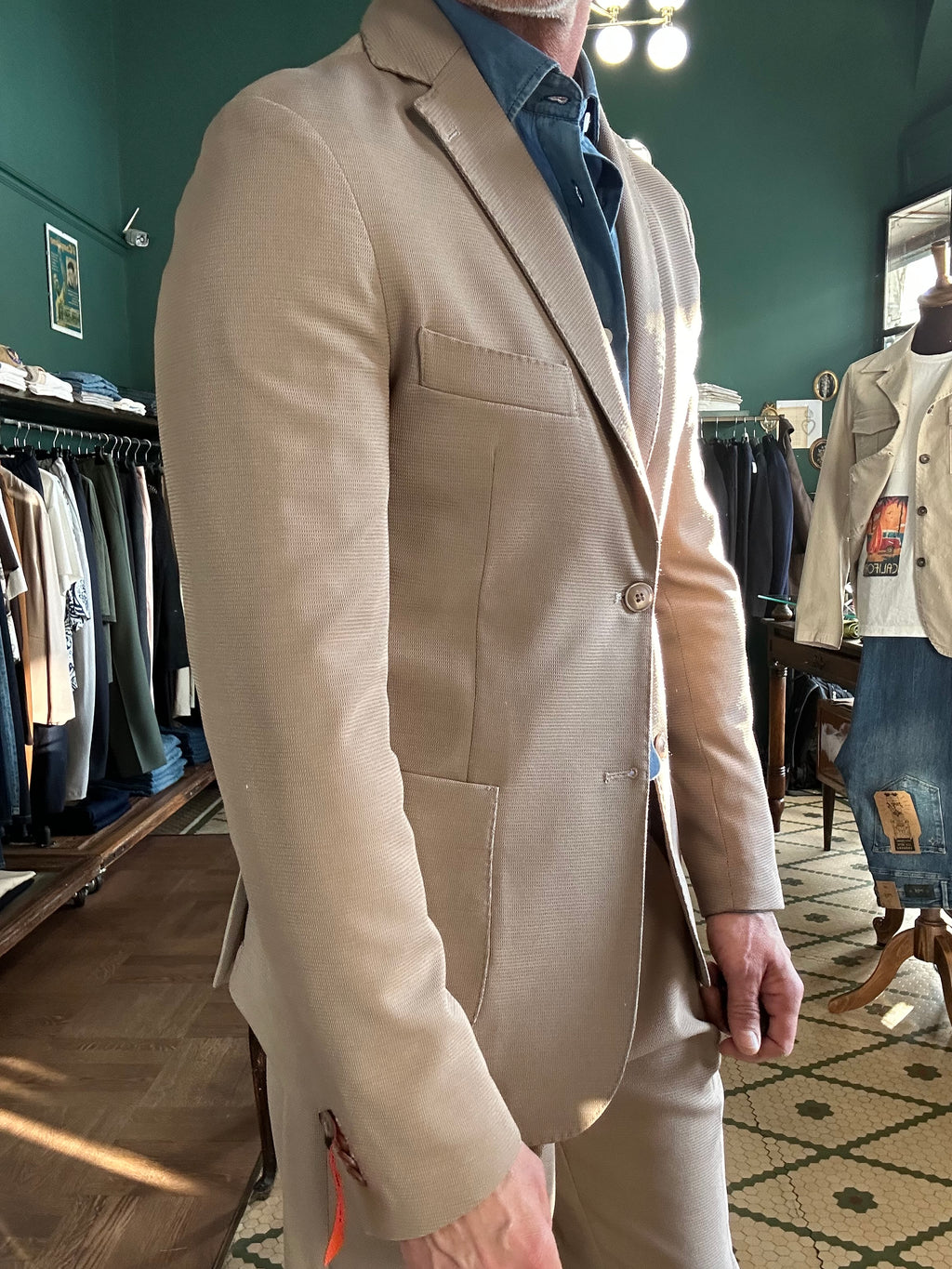 Giacca tessuto operato