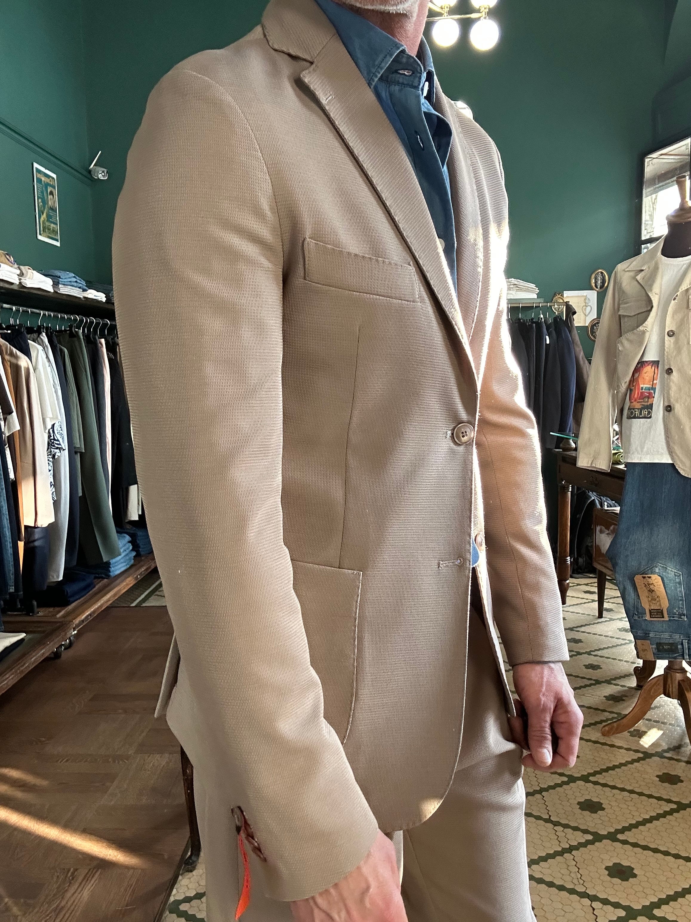 Giacca tessuto operato