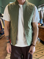 Gilet chesapeake’s double-face militare e in lana spigata