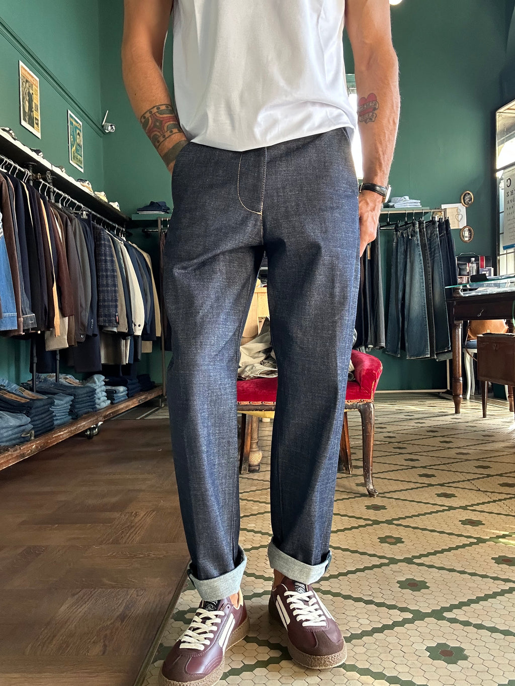 Jeans Meleda chino loose fit