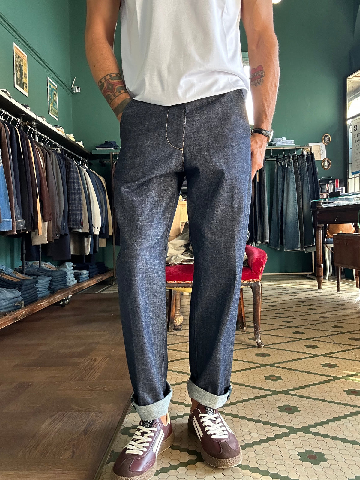 Jeans Meleda chino loose fit
