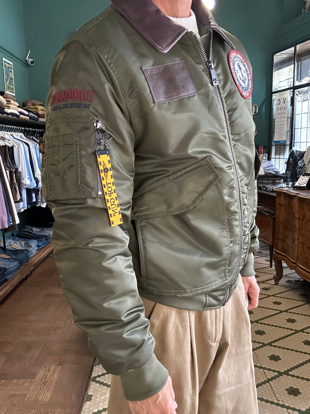 TOP GUN® PREMIUM CORONADO FLIGHT BOMBER JACKET