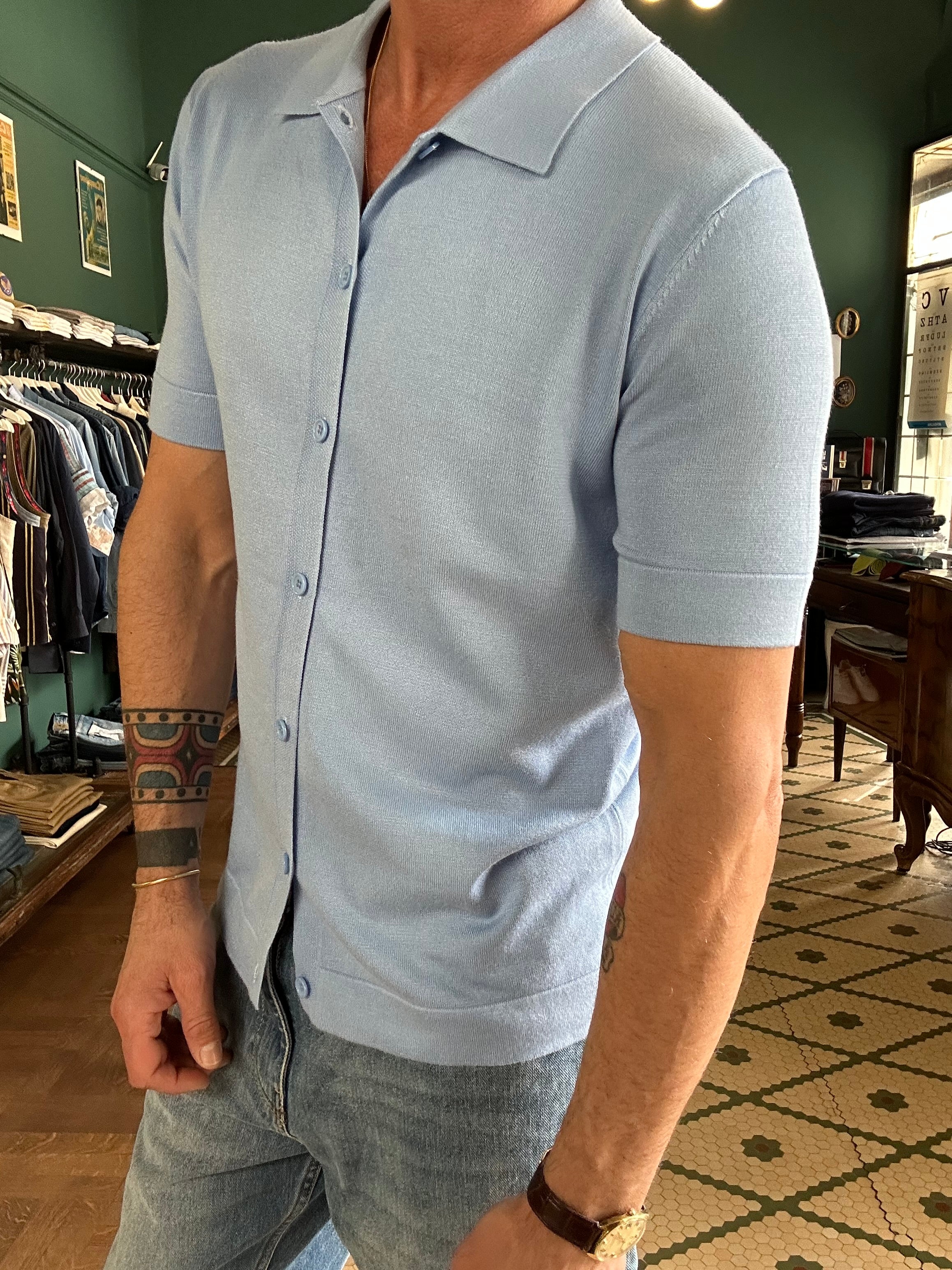 Camicia polo in maglina