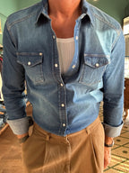 Camicia denim slim fit
