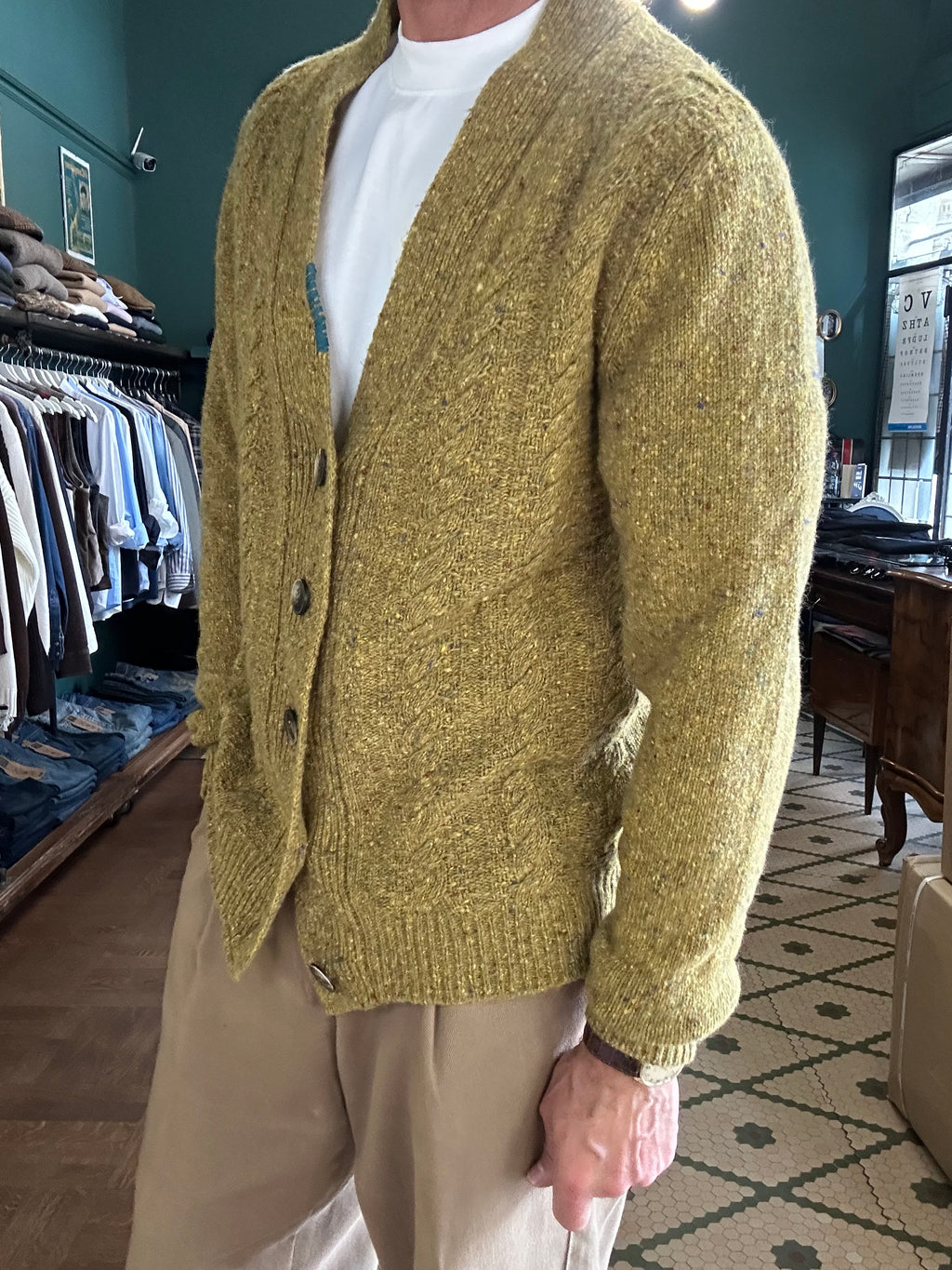 Cardigan bottonato Koon misto lana