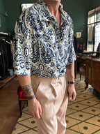 Camicia oversize con manica a 3/4