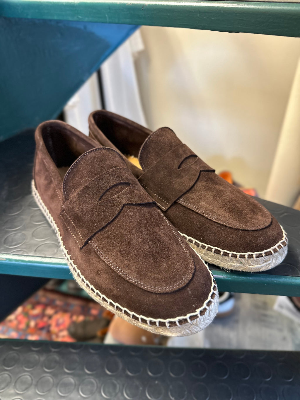 Suede boat moccasin