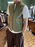 Gilet chesapeake’s double-face militare e in lana spigata