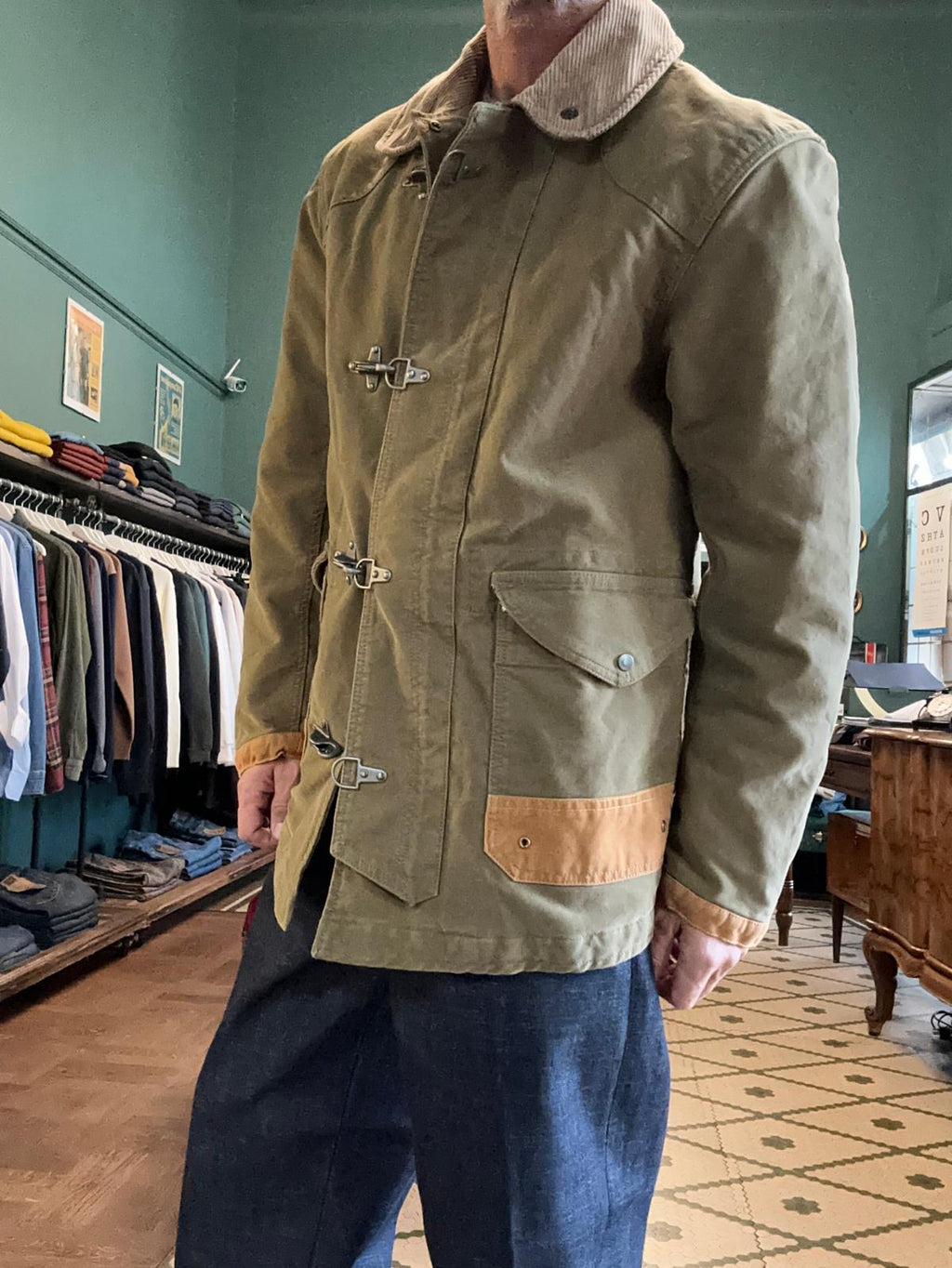 Chesapeake’s giubbotto fireman jungle verde khaki