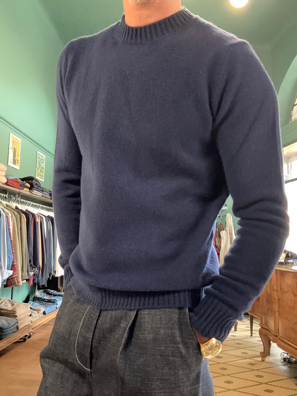 Maglione girocollo “Mario” 100% made in italy in lana