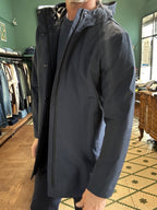 Parka impermeabile blu