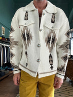 Giacca Telacruda navajo oversize