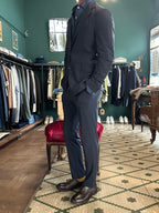 Abito no-stiro blu tessuto tecnico