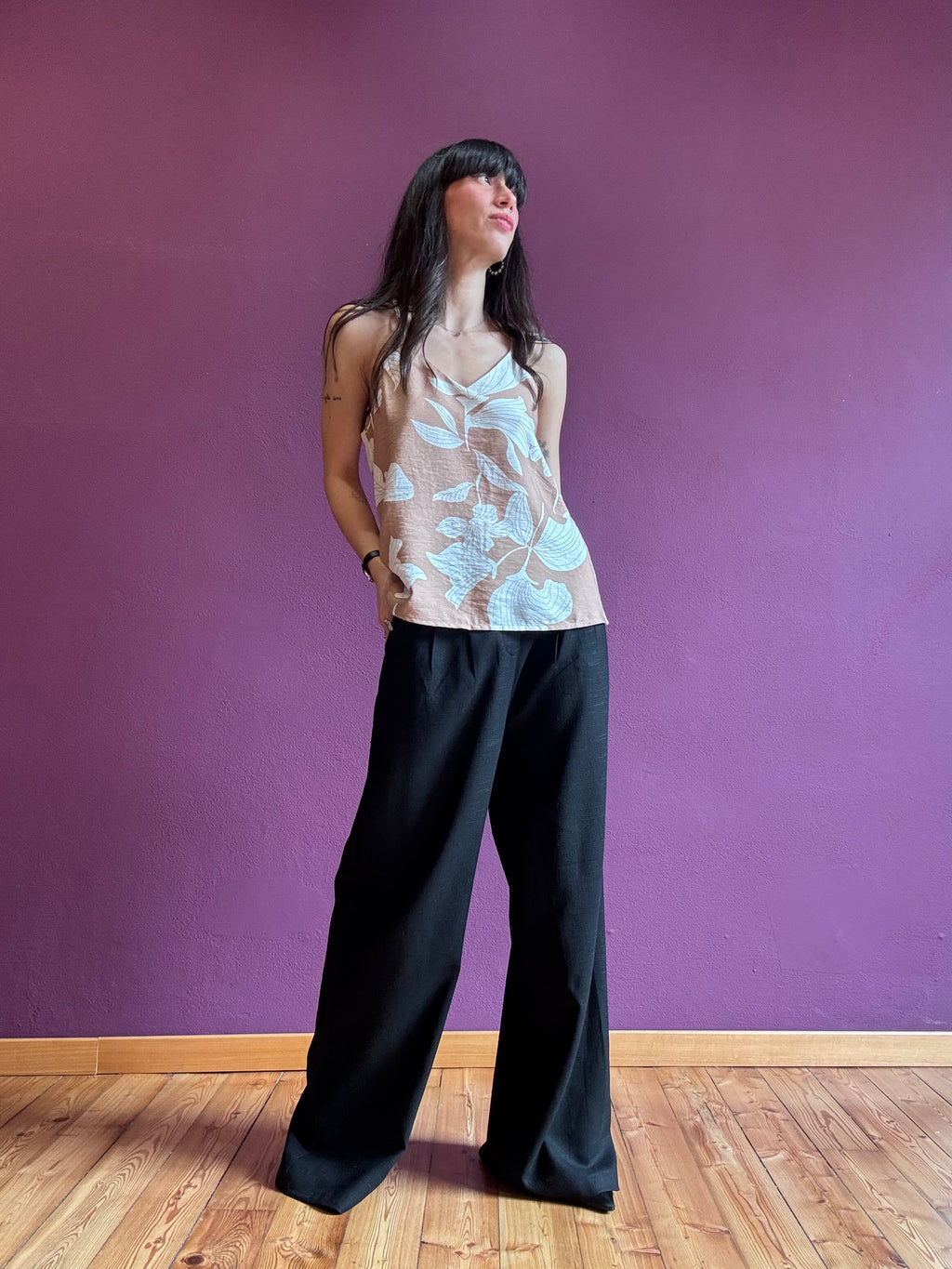 Patterned camisole top