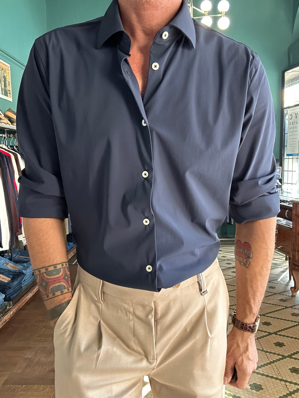 Camicia Sam no-stiro