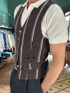 Garry's Earth striped vest