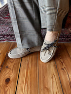 Mocassino scamosciato delavé corda