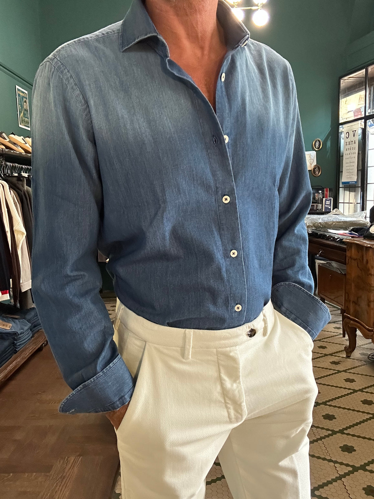 Camicia chambray