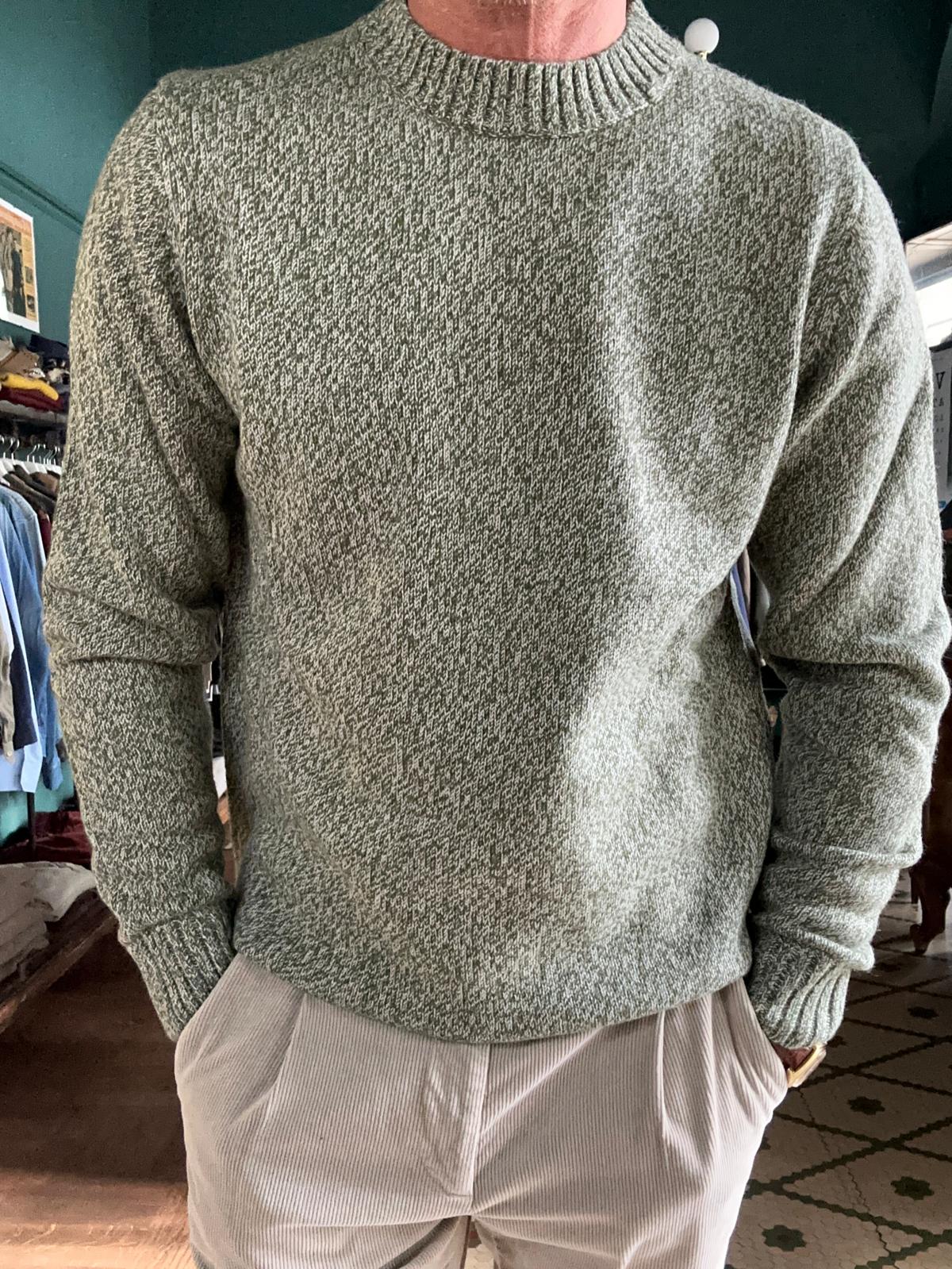 Maglione girocollo melange