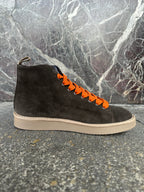 Panachic alte in suede marrone e arancio