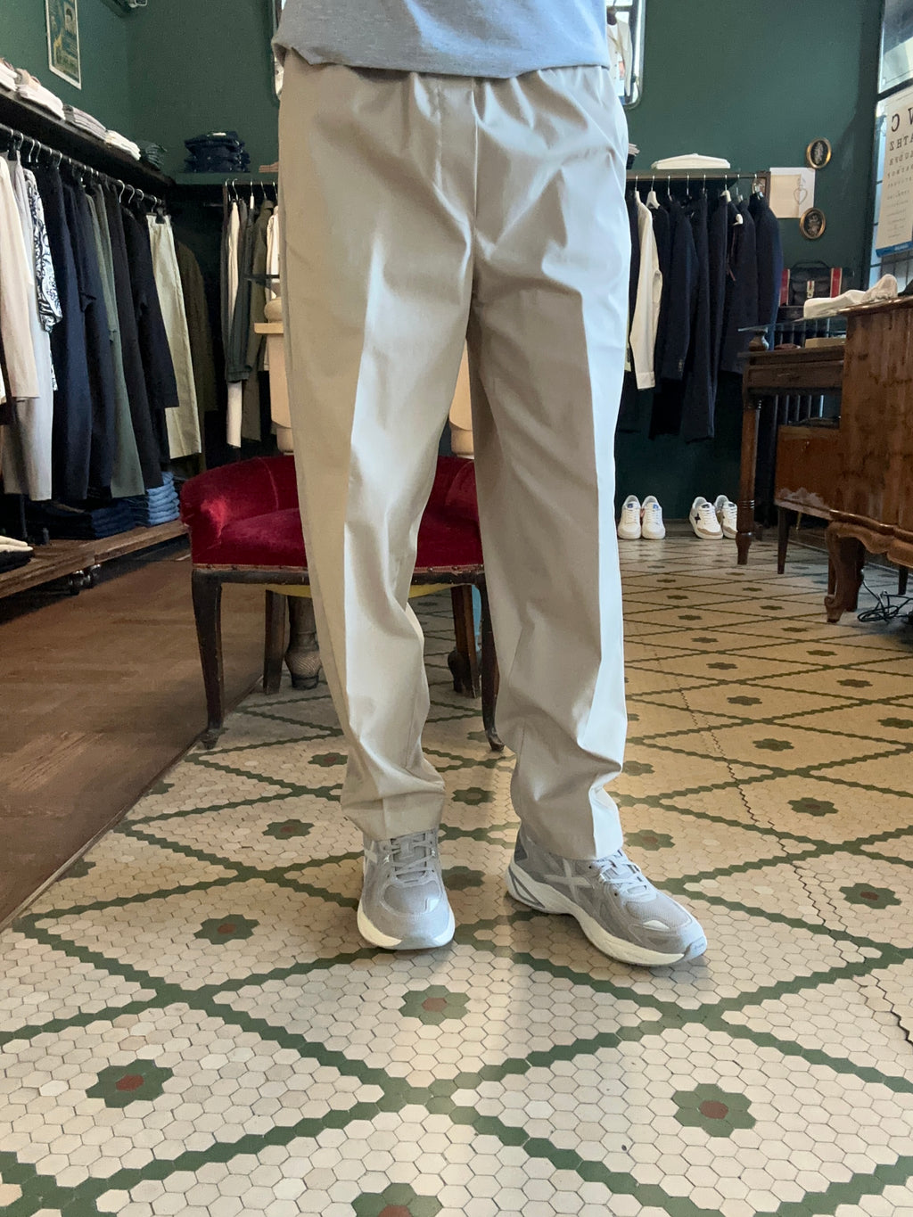 Pantalone telaparacadute con coulisse