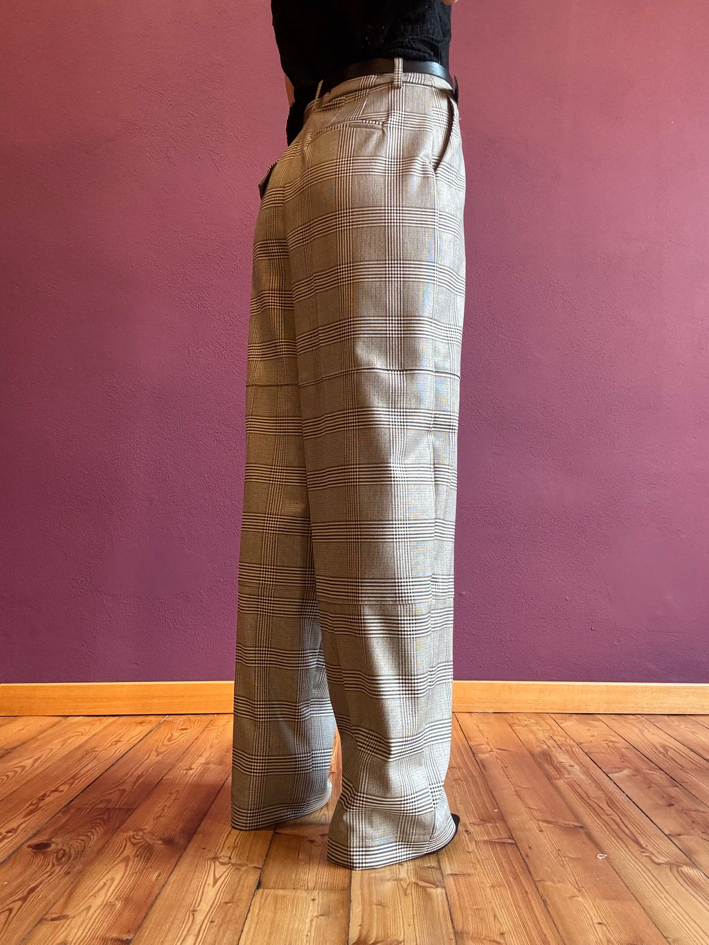 Pantalone principe di Galles a vita alta