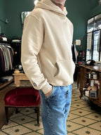 Felpa con cappuccio e marsupio