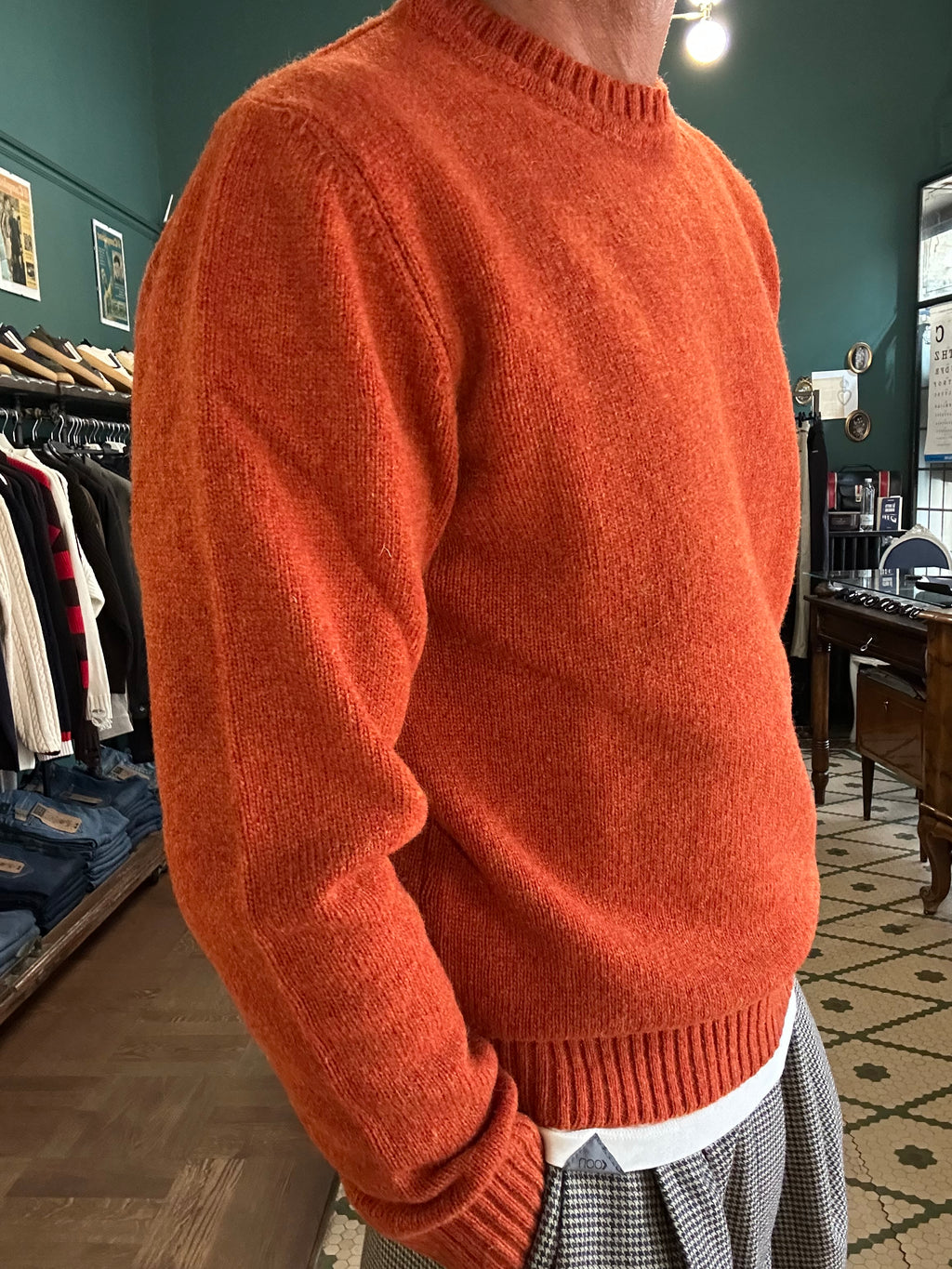 Maglione 100% lana shetland Made in Italy