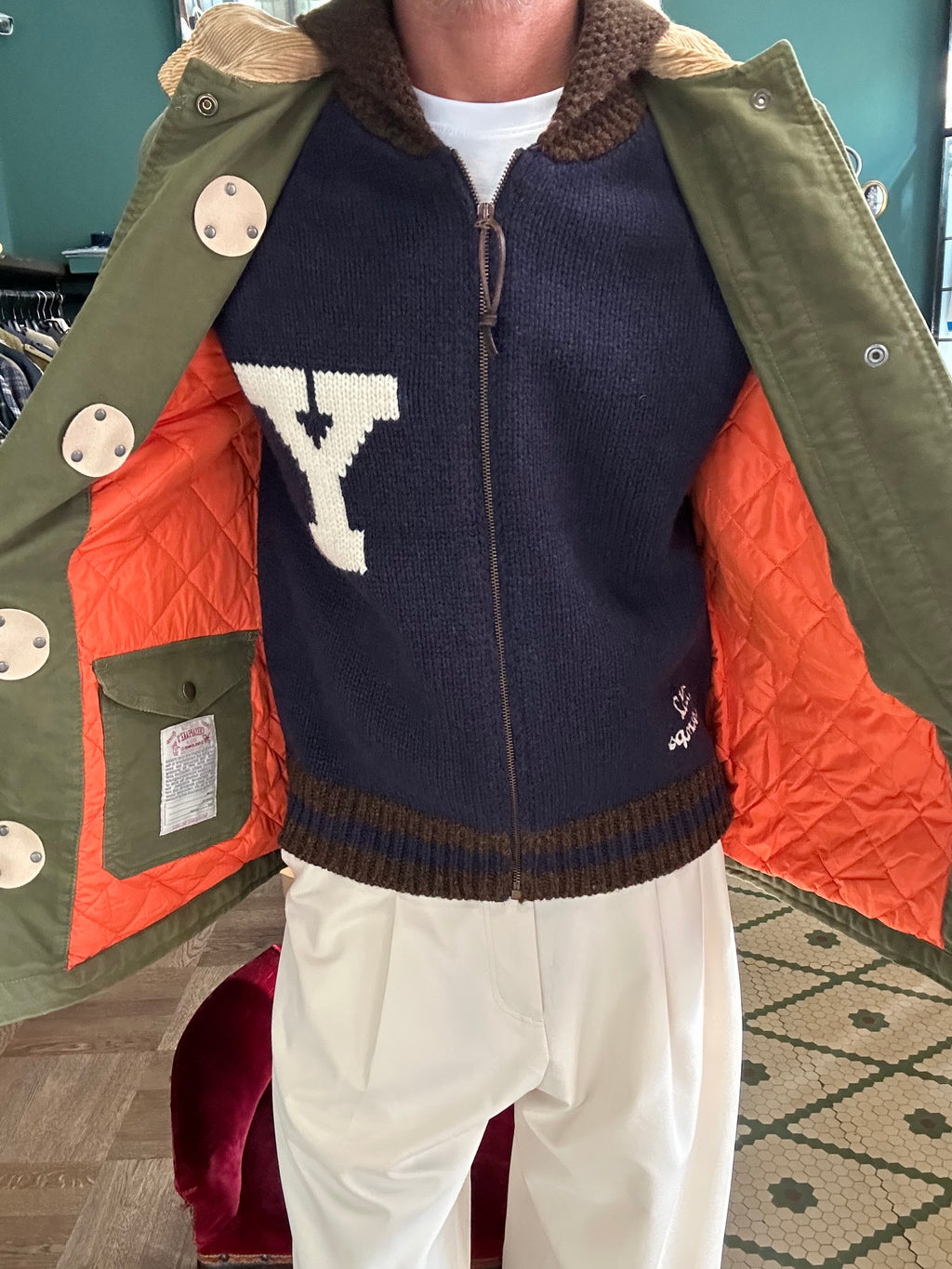 Maglione stadium zip yankees champ in lana Chesapeack’s