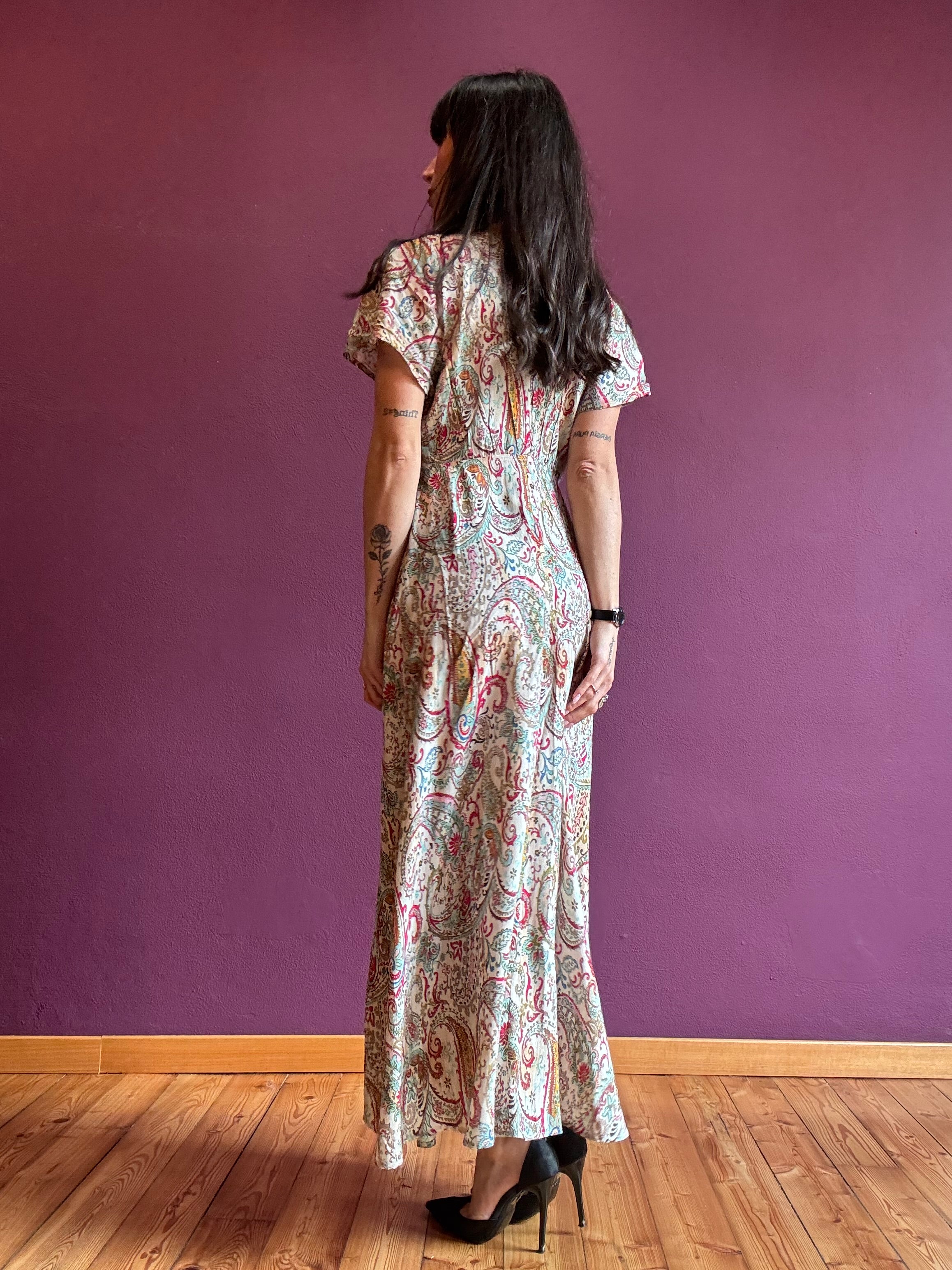 Abito Paola con manica a farfalla