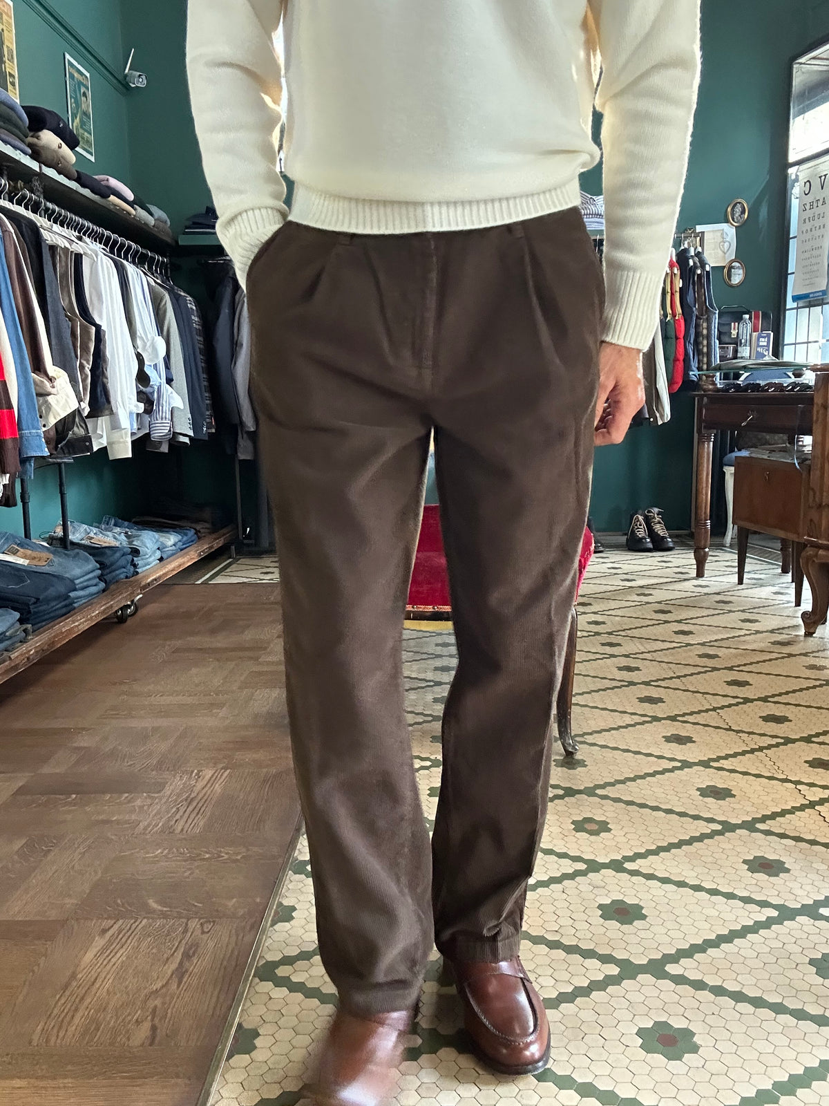 Pantalone Delamere in velluto
