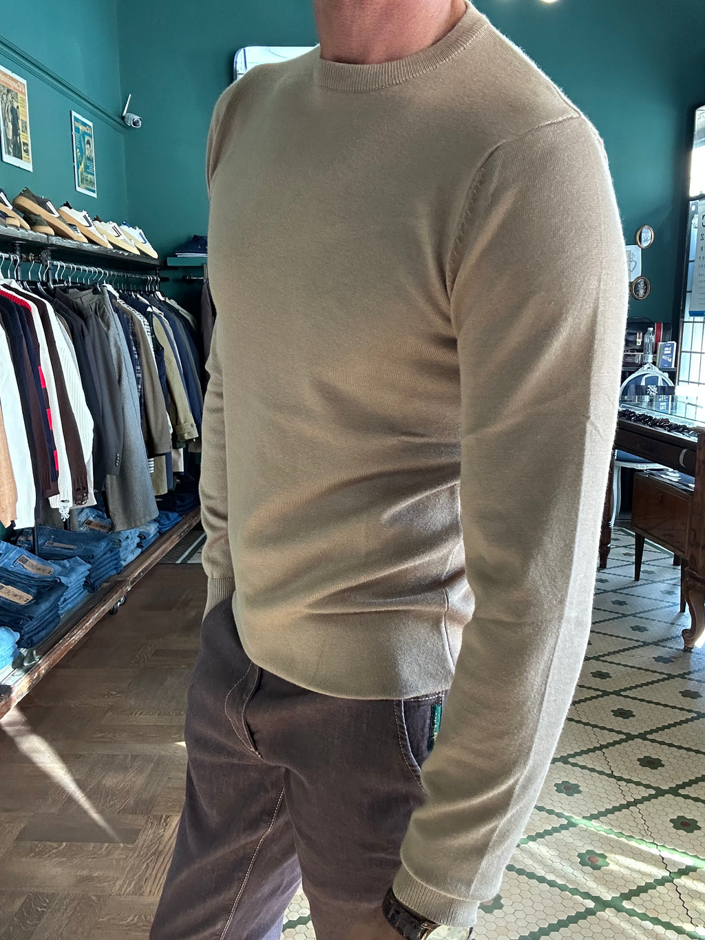 Maglia viscosa girocollo