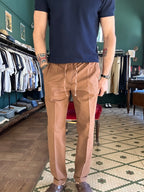 Pantalone lino cotone con coulisse