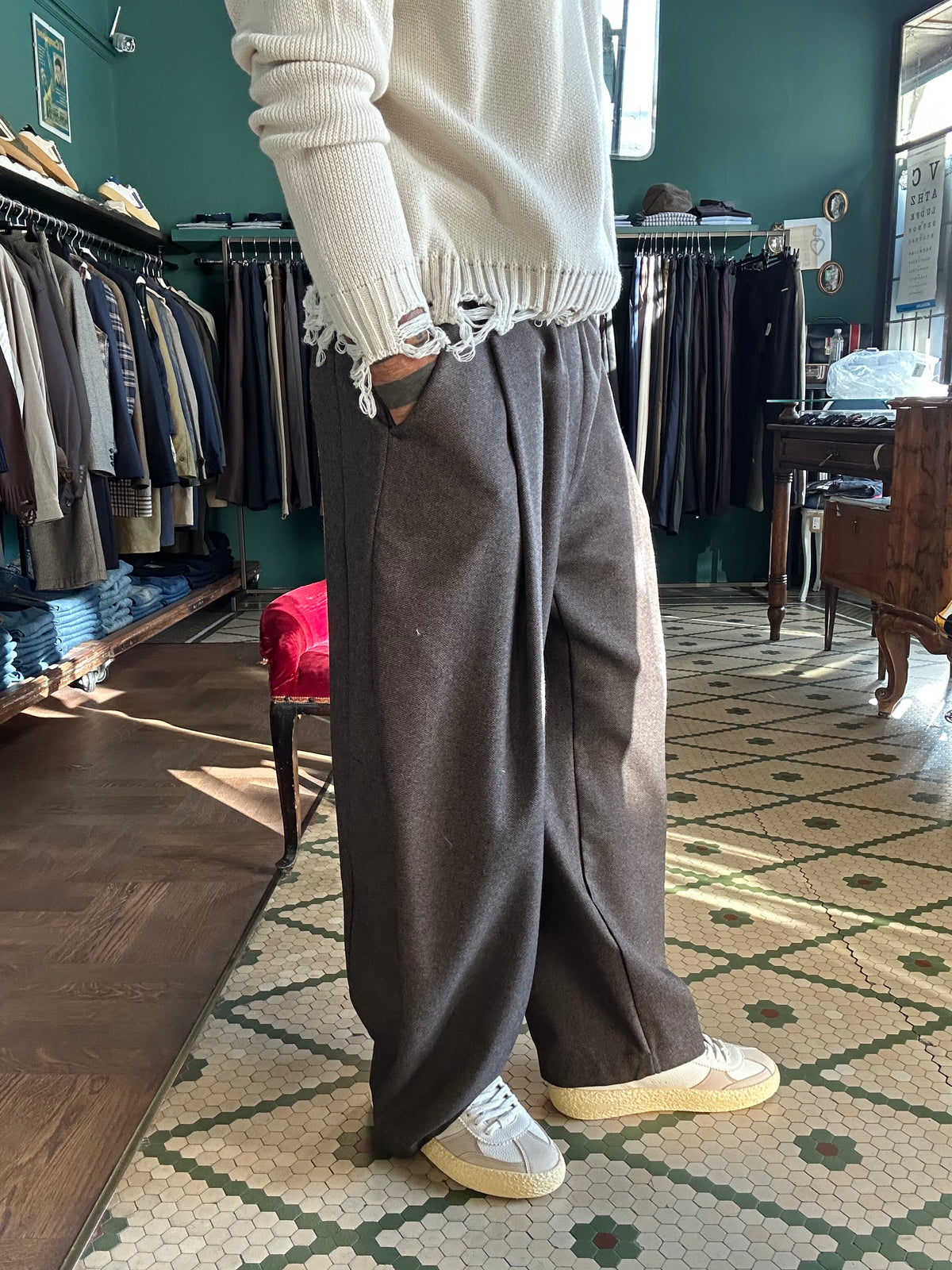 Pantalone japan tramato