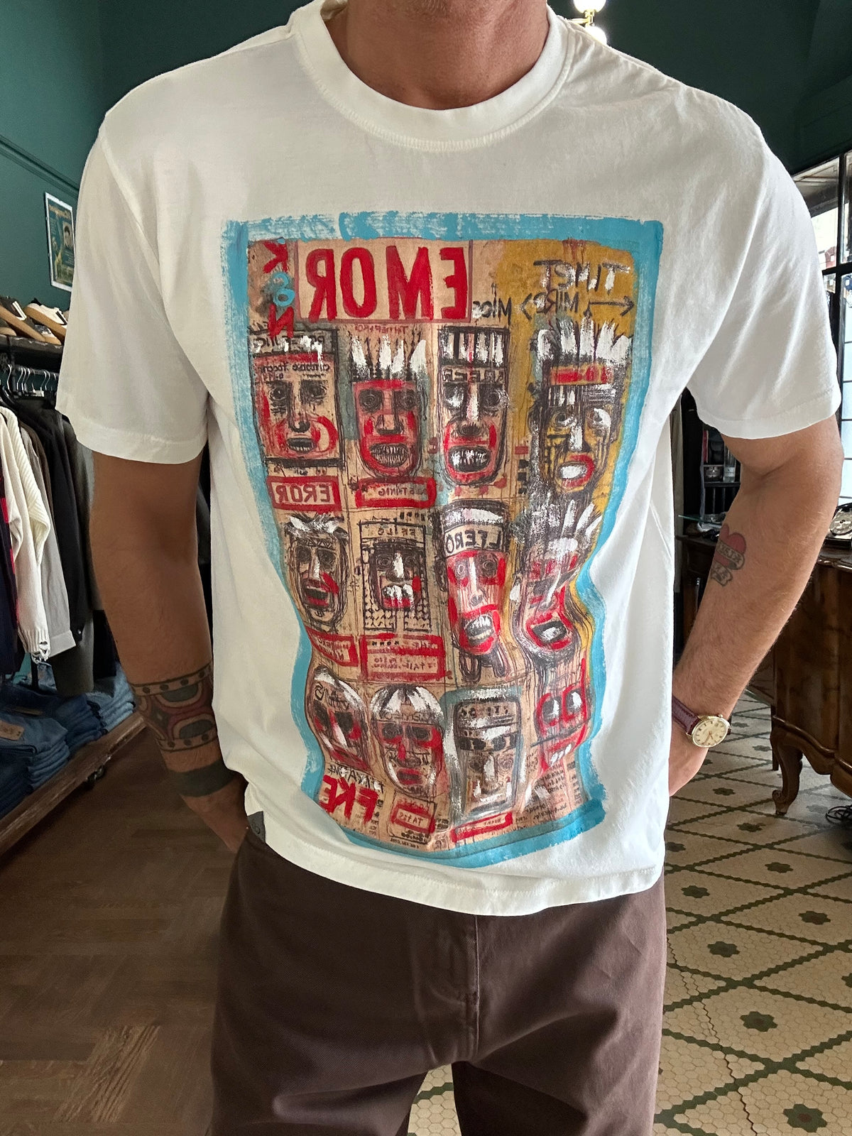 T-Shirt in cotone Koon decorata con stampa