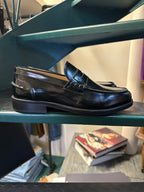 Mocassino college artigianale fondo cuoio