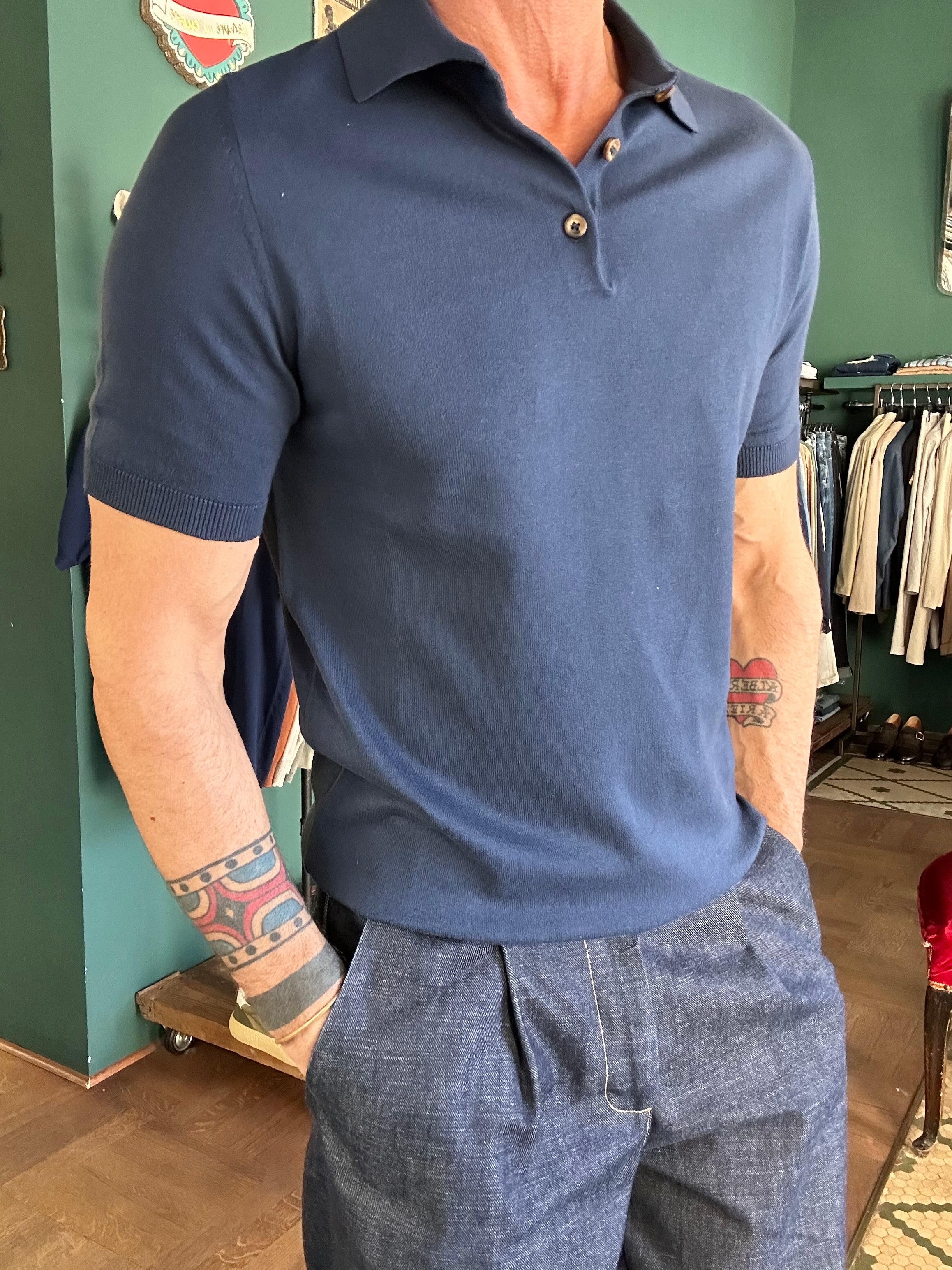 Polo 100% maglina di cotone made in italy